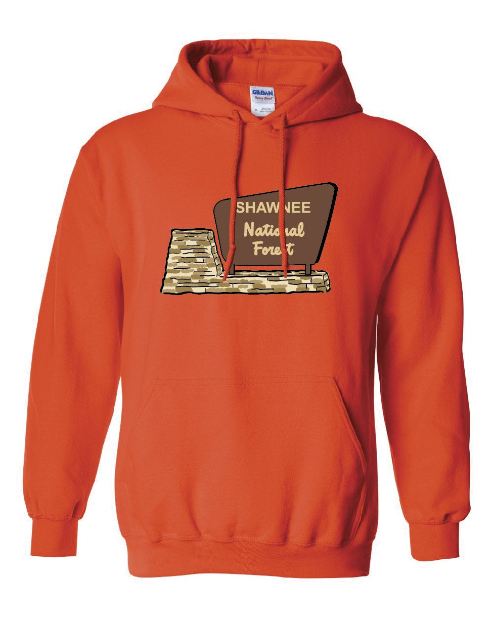 Shawnee Sign Hoodie (orange or forest green)